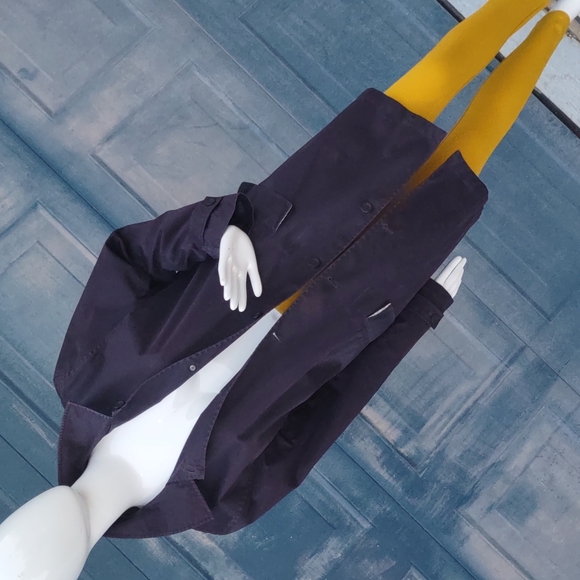 LANDS END Pure Cotton Fully Lined Ladies Trench (Floral Lining w/Accents) - Picture 7 of 17